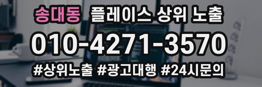 송대동 플레이스 상위 노출