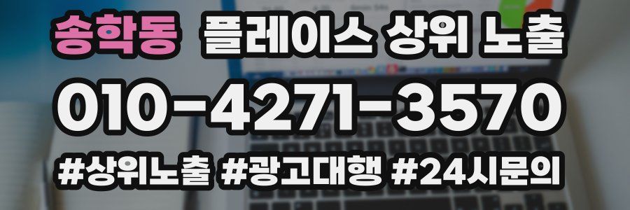 송학동 플레이스 상위 노출