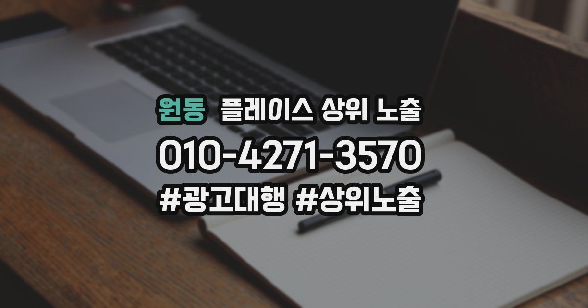원동 플레이스 상위 노출