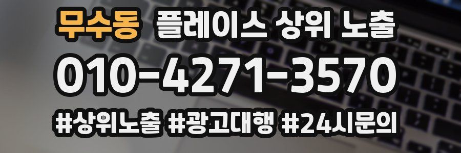 무수동 플레이스 상위 노출