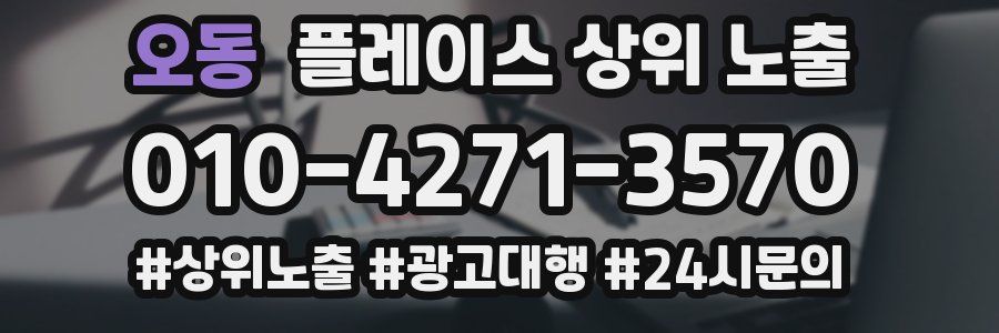 오동 플레이스 상위 노출