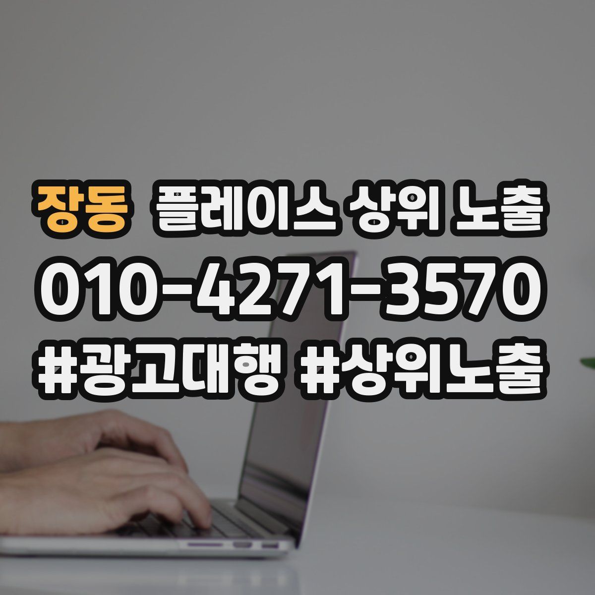 장동 플레이스 상위 노출
