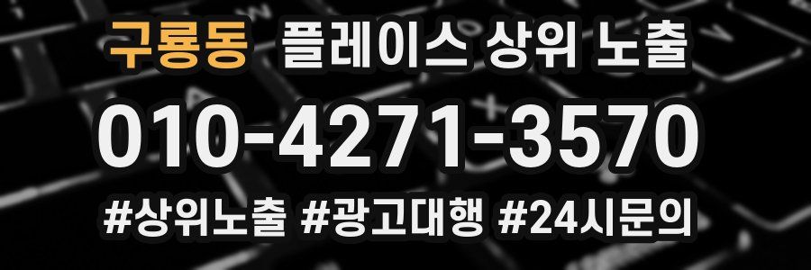 구룡동 플레이스 상위 노출
