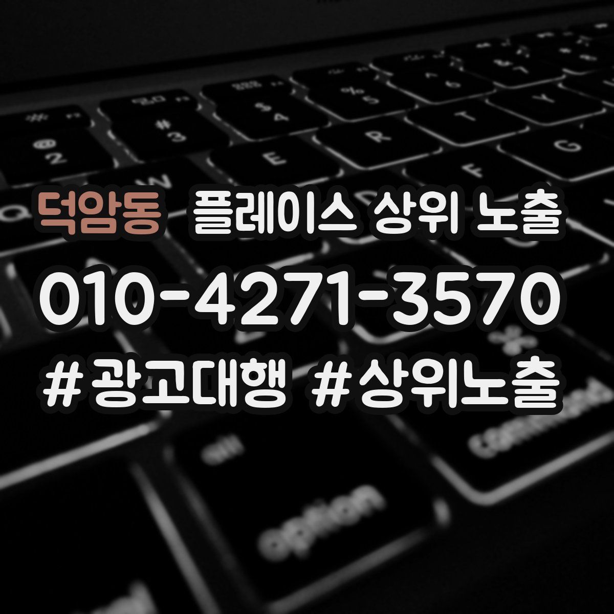 덕암동 플레이스 상위 노출