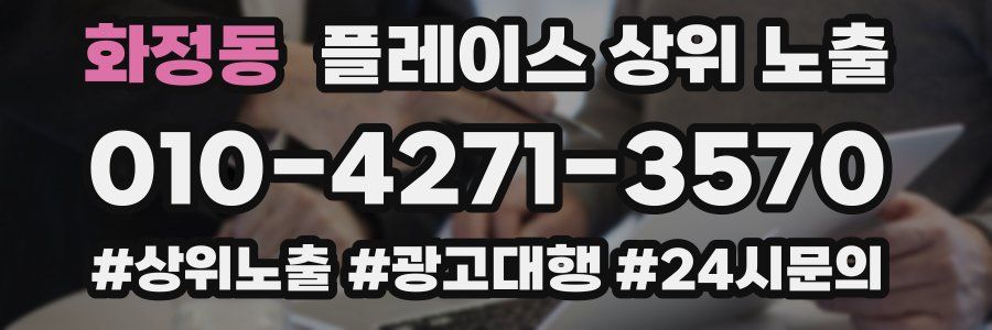 화정동 플레이스 상위 노출