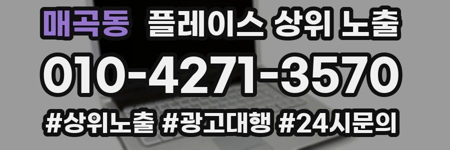 매곡동 플레이스 상위 노출