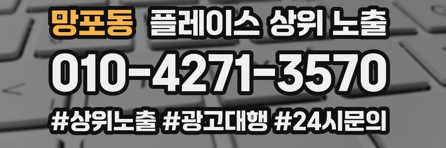 망포동 플레이스 상위 노출
