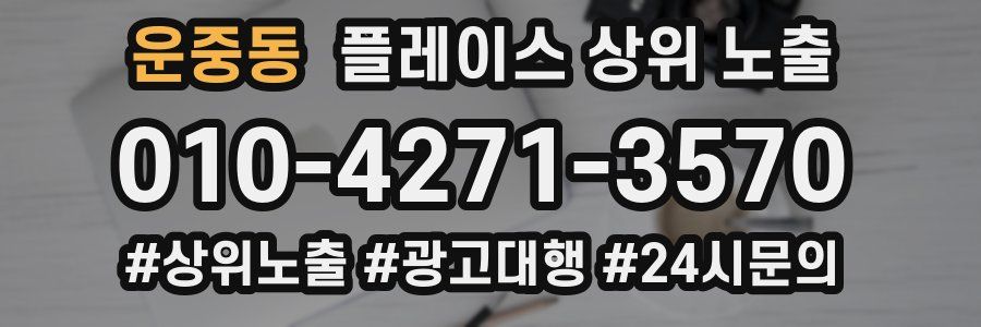 운중동 플레이스 상위 노출