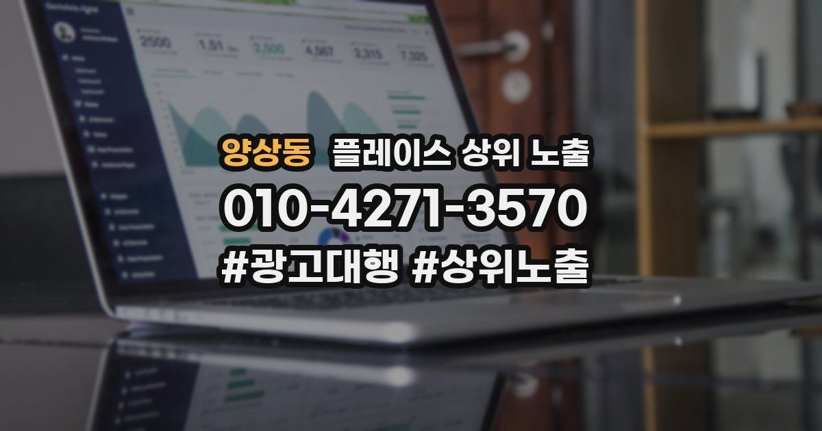 양상동 플레이스 상위 노출