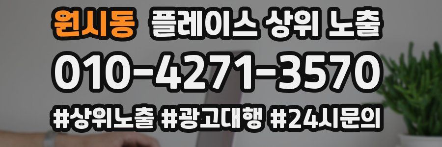원시동 플레이스 상위 노출
