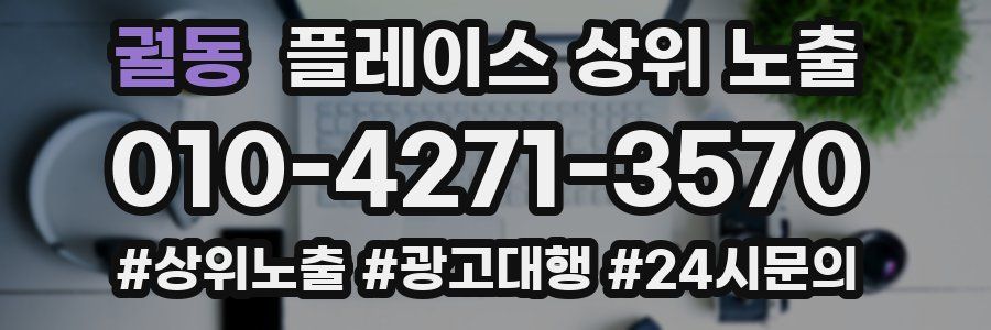 궐동 플레이스 상위 노출