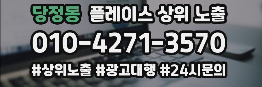 당정동 플레이스 상위 노출