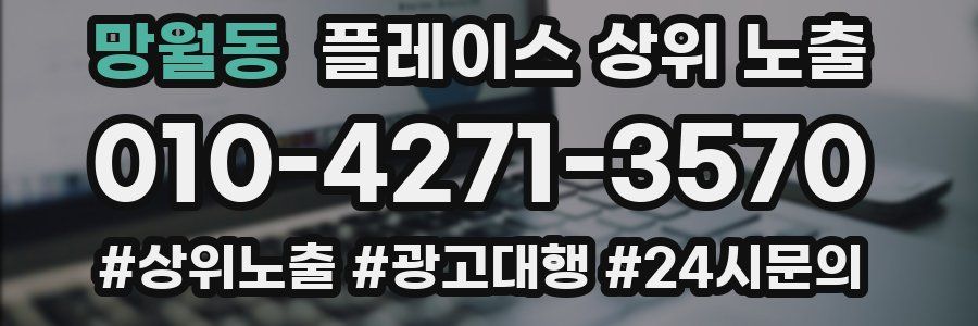 망월동 플레이스 상위 노출