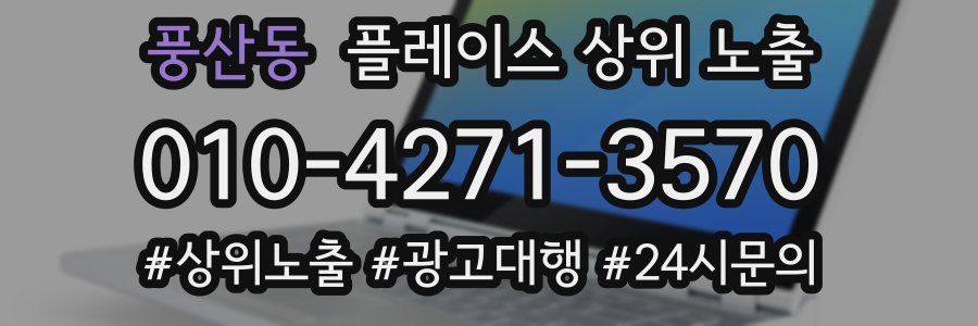 풍산동 플레이스 상위 노출