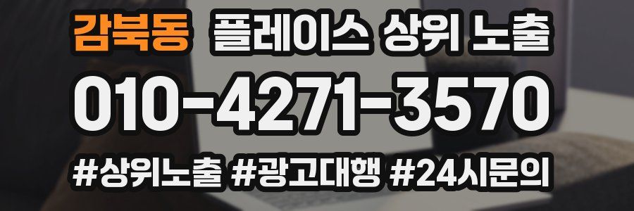 감북동 플레이스 상위 노출