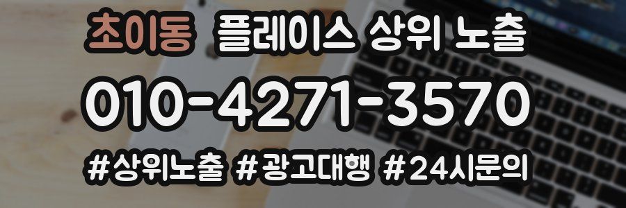 초이동 플레이스 상위 노출