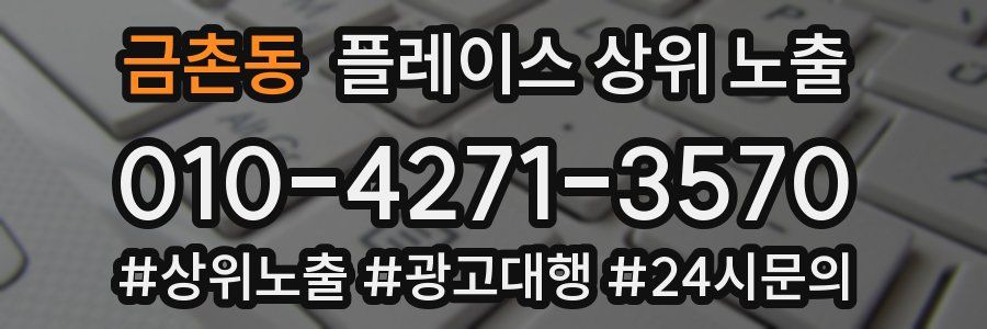 금촌동 플레이스 상위 노출