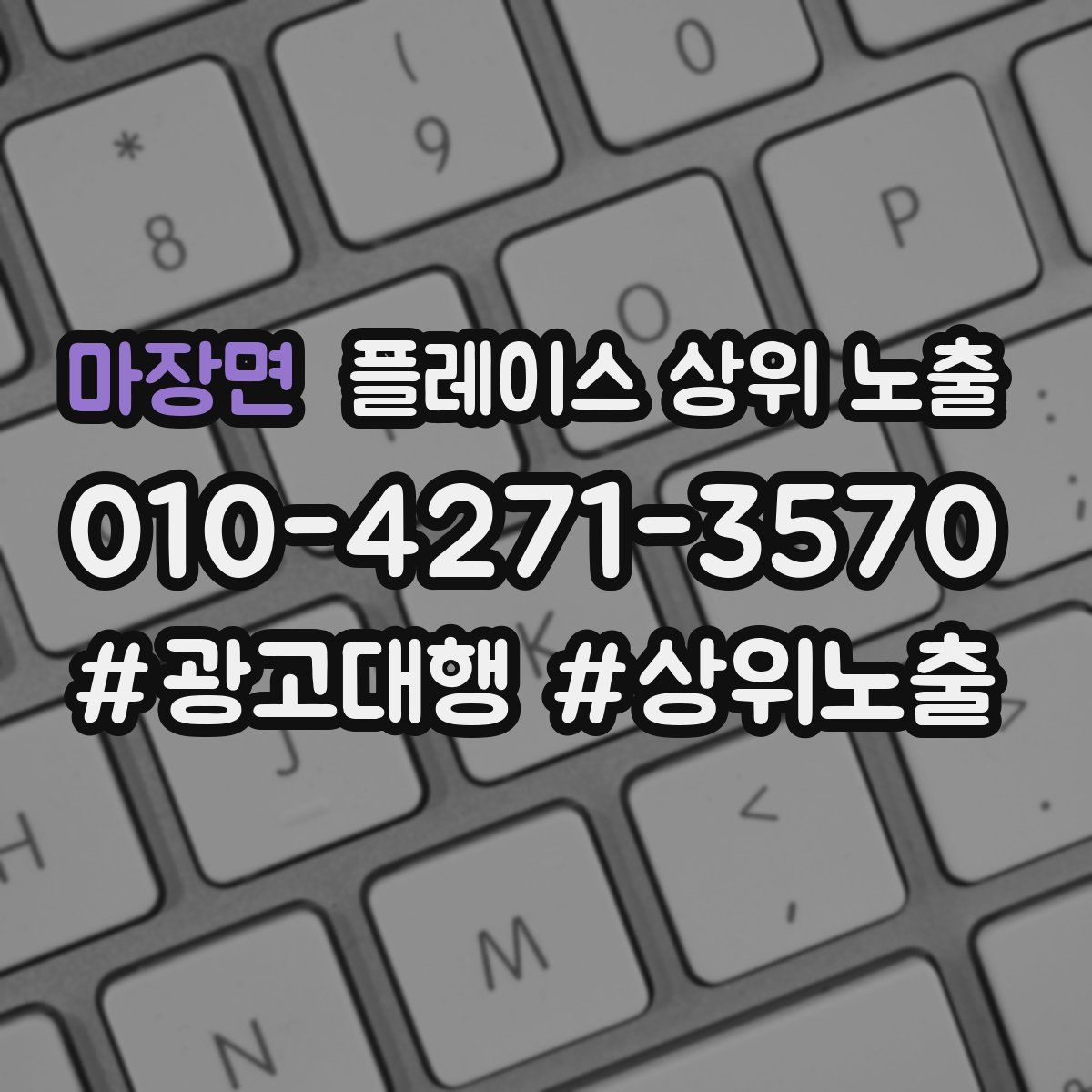 마장면 플레이스 상위 노출