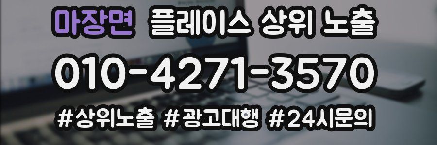마장면 플레이스 상위 노출
