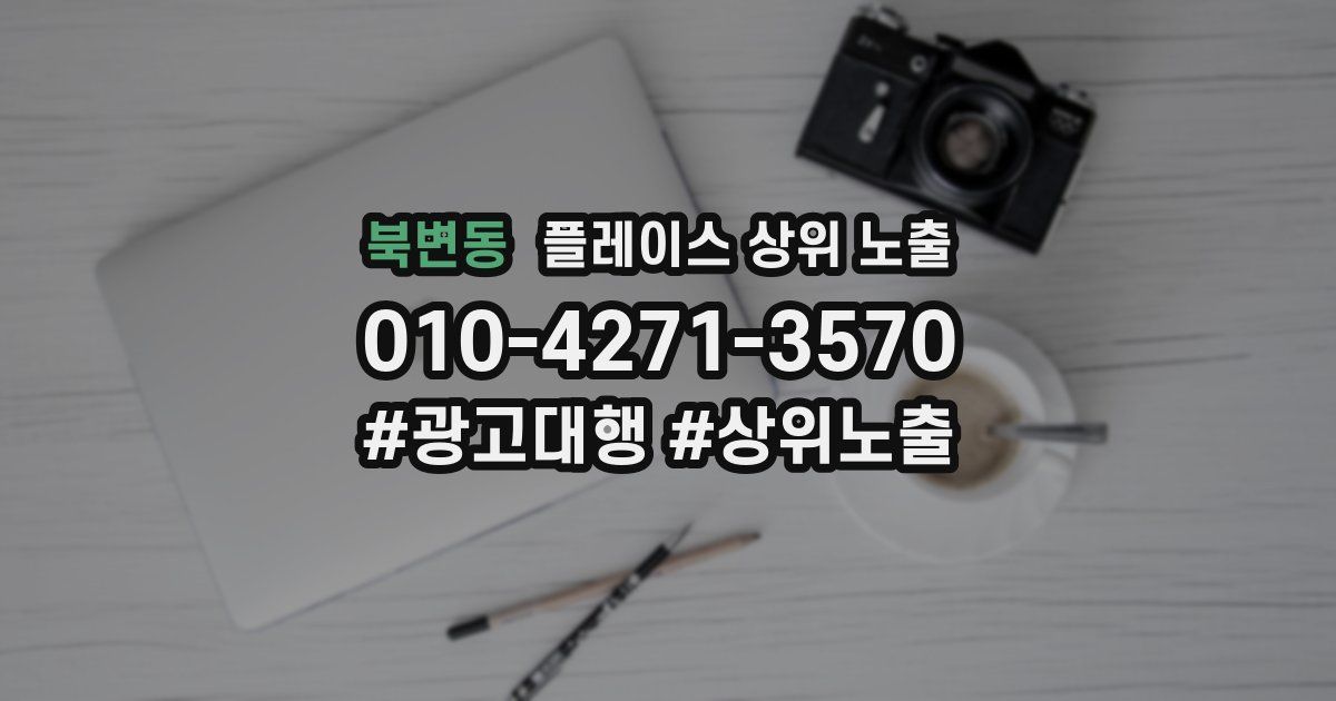 북변동 플레이스 상위 노출