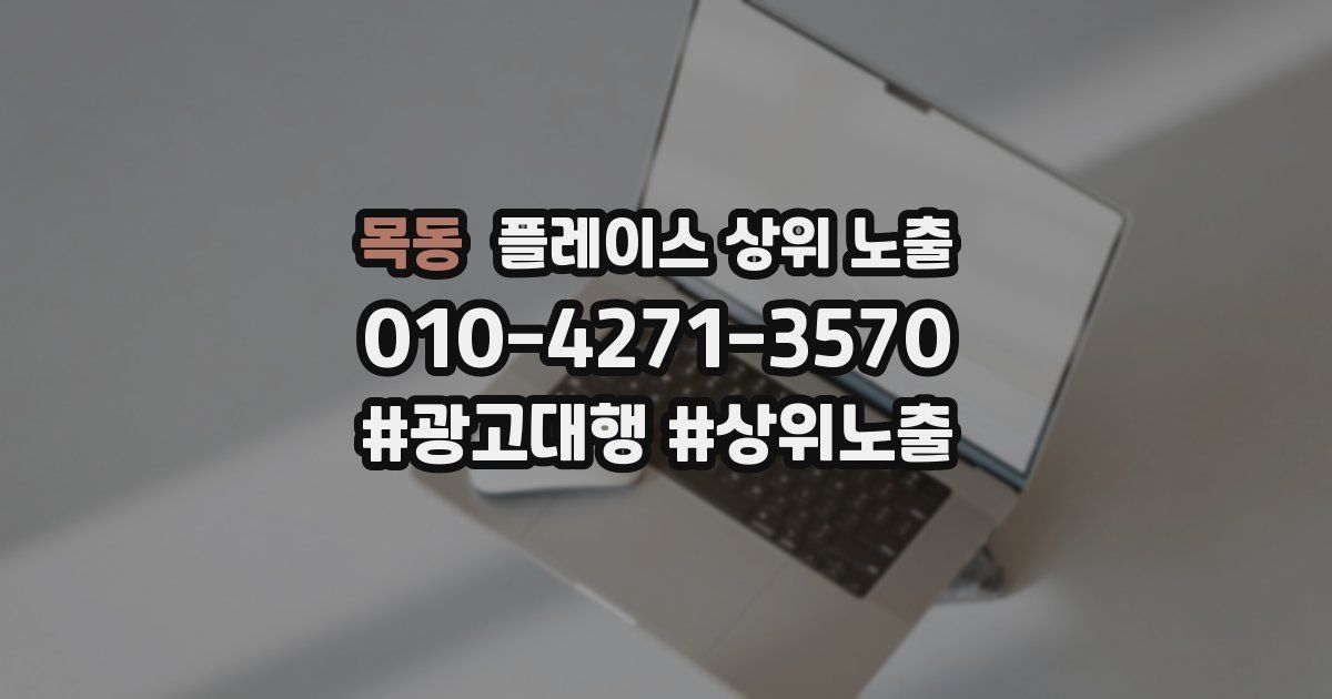 목동 플레이스 상위 노출