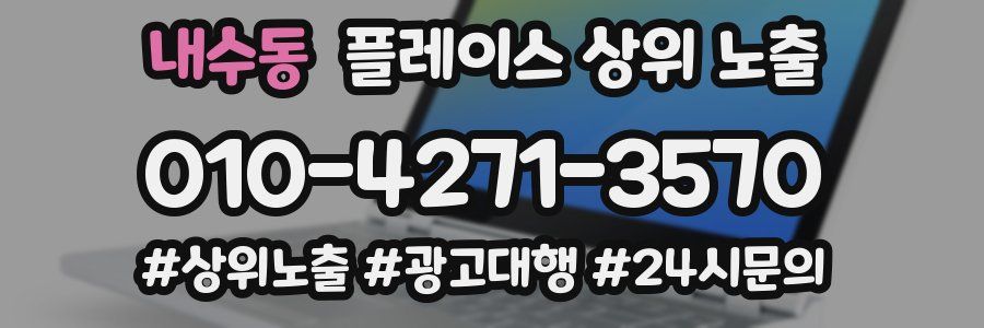 내수동 플레이스 상위 노출