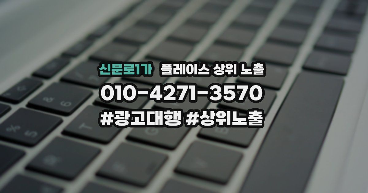 신문로1가 플레이스 상위 노출