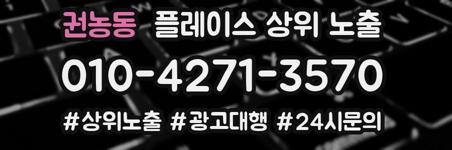 권농동 플레이스 상위 노출
