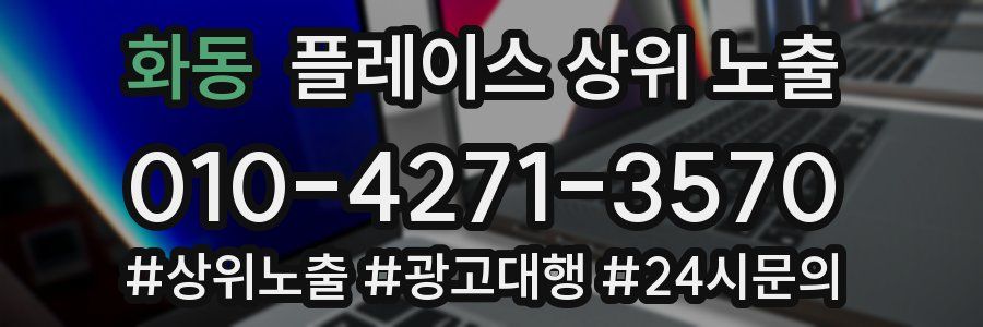 화동 플레이스 상위 노출