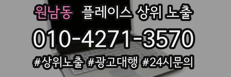원남동 플레이스 상위 노출