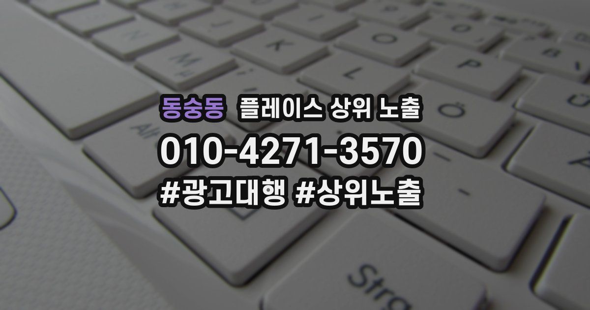 동숭동 플레이스 상위 노출