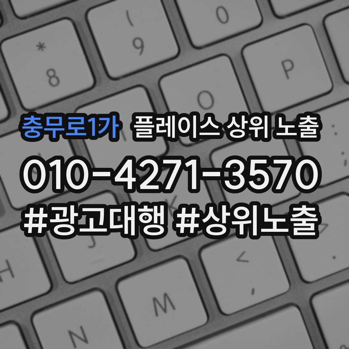 충무로1가 플레이스 상위 노출