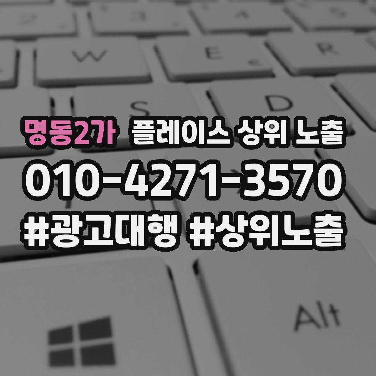 명동2가 플레이스 상위 노출