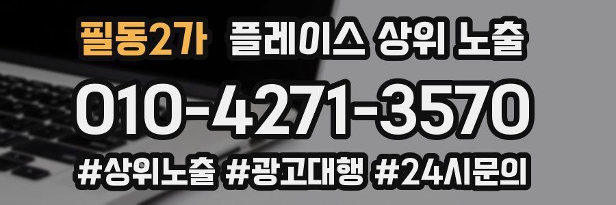 필동2가 플레이스 상위 노출