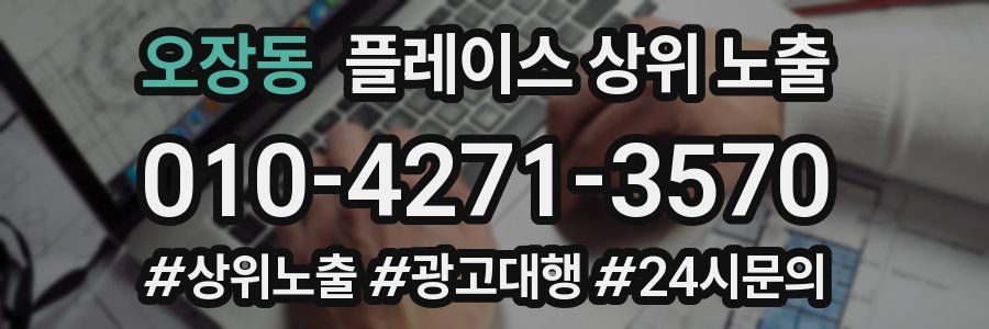 오장동 플레이스 상위 노출