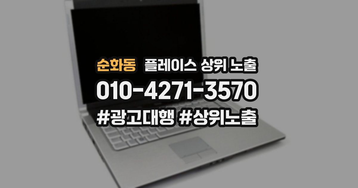 순화동 플레이스 상위 노출