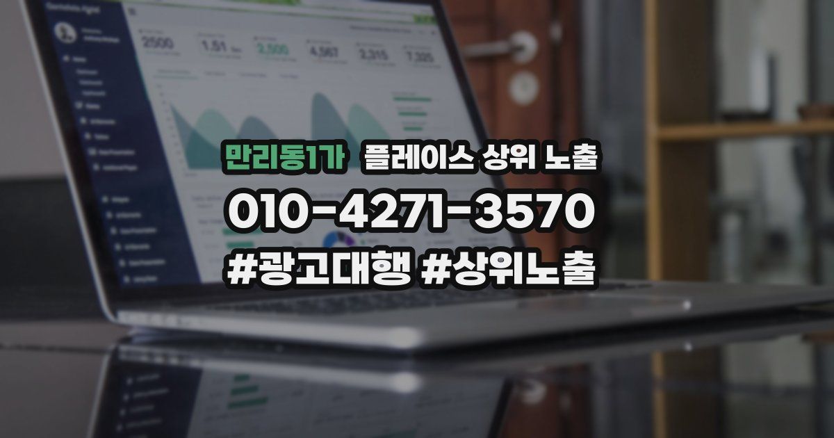 만리동1가 플레이스 상위 노출