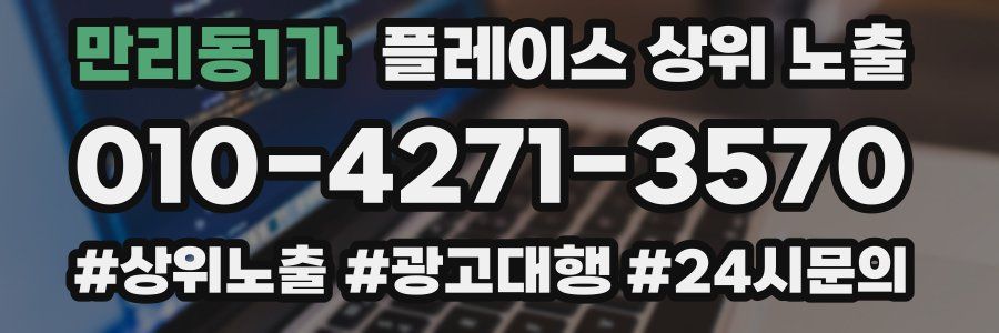 만리동1가 플레이스 상위 노출