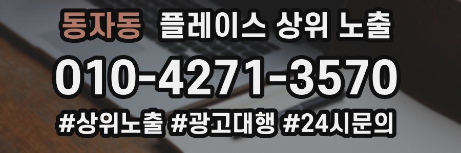 동자동 플레이스 상위 노출