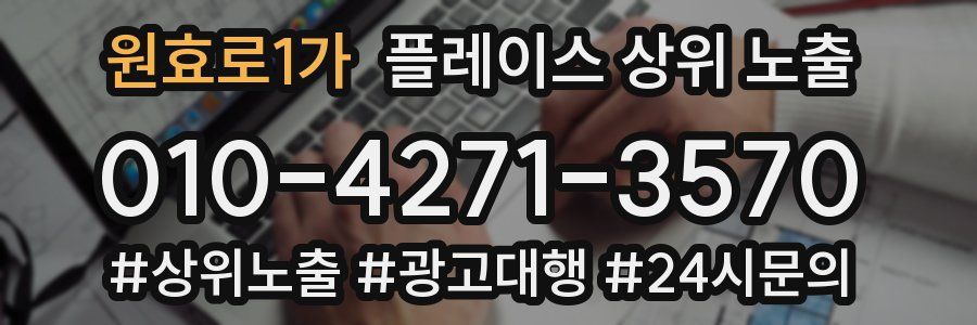 원효로1가 플레이스 상위 노출