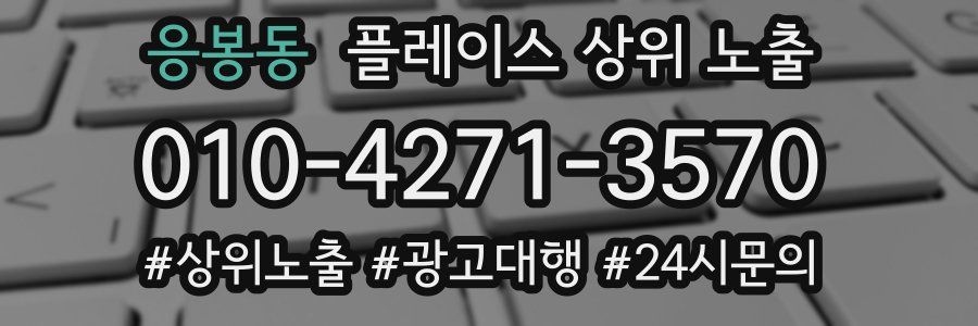 응봉동 플레이스 상위 노출
