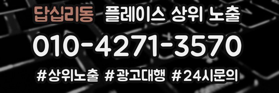 답십리동 플레이스 상위 노출