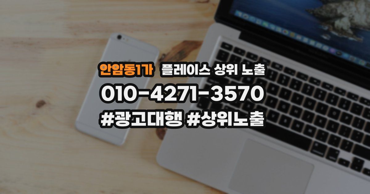 안암동1가 플레이스 상위 노출