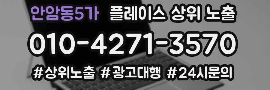 안암동5가 플레이스 상위 노출