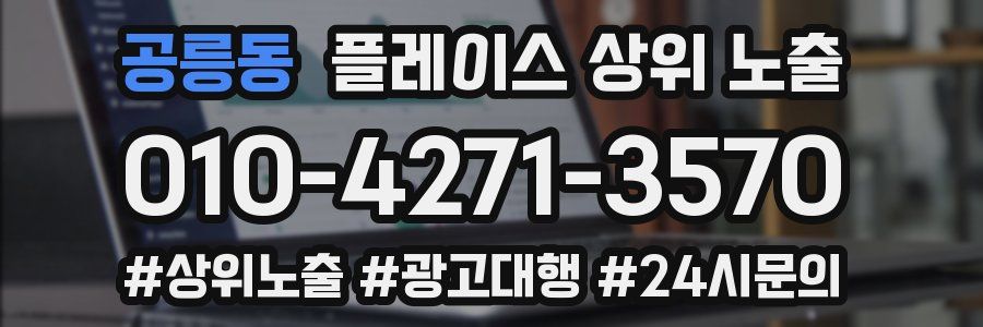 공릉동 플레이스 상위 노출