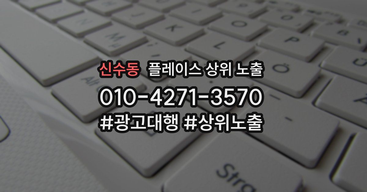 신수동 플레이스 상위 노출