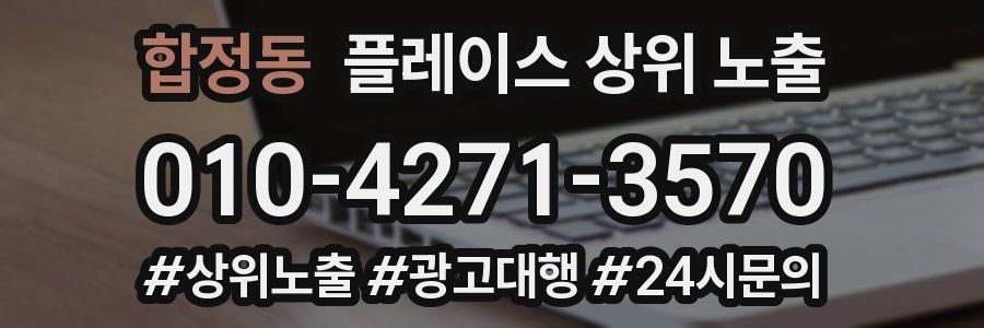 합정동 플레이스 상위 노출