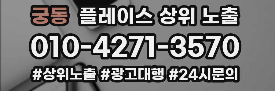 궁동 플레이스 상위 노출