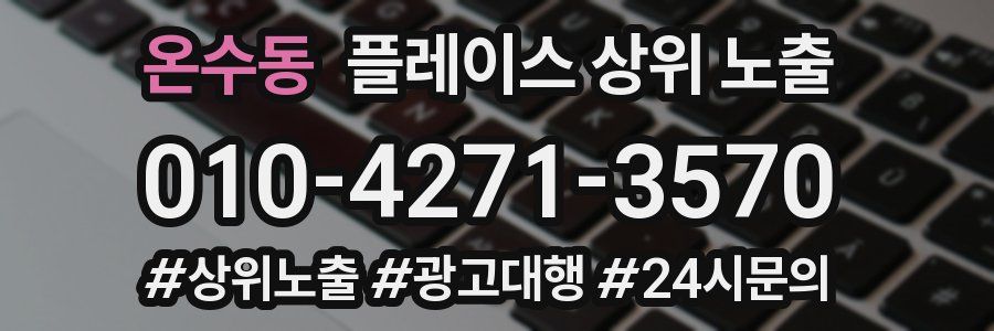 온수동 플레이스 상위 노출