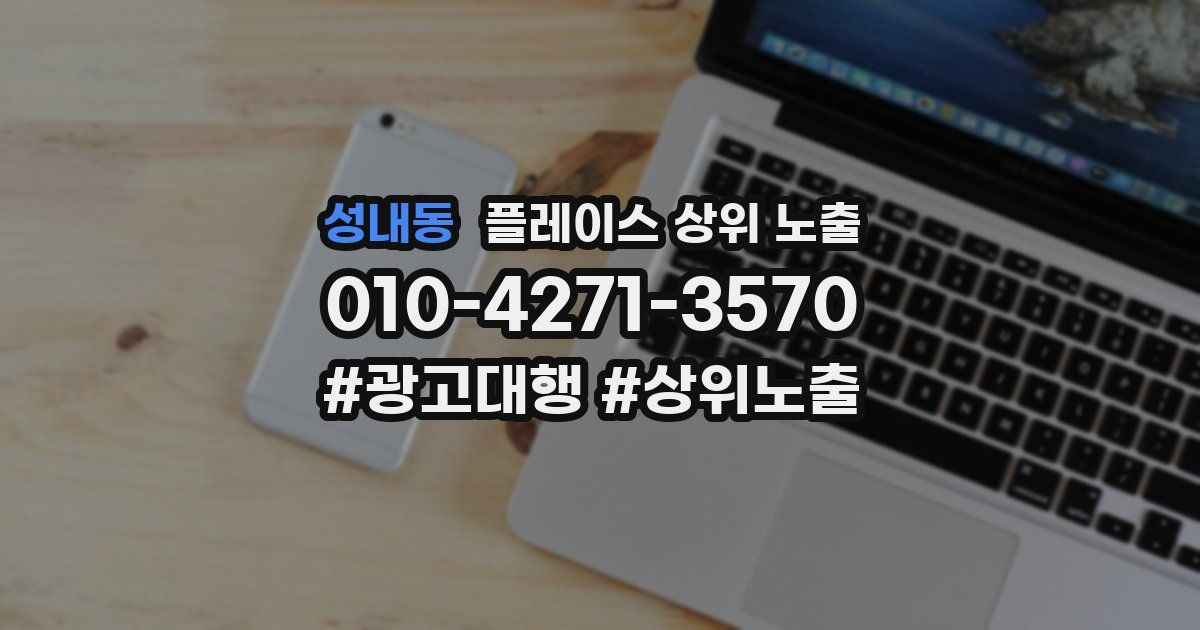 성내동 플레이스 상위 노출